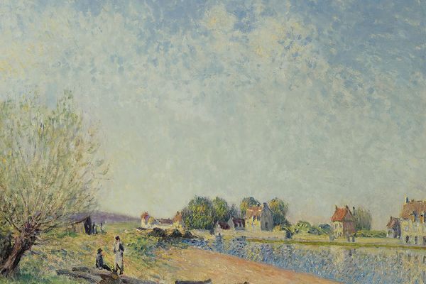 Le Canal Du Loing à Saint-Mammès （圣玛梅斯的卢昂运河）