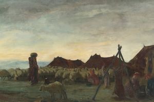 Nomads In The Region Of Meshed （迈锡德游牧地区的游牧）