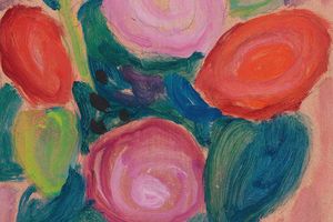 Blumenstrauss in Vase （花瓶里的花束）