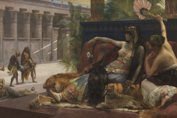 Cleopatra testing poisons on condemned prisoners （克利奥帕特拉在死刑犯身上测试毒药）1887