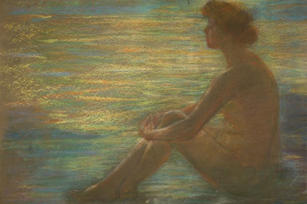 Nude against Sea（赤身裸体对着大海）