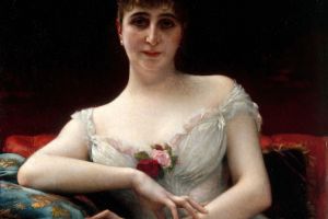 Portrait de Madame Edouard Hervé （爱德华·赫维夫人肖像）1884