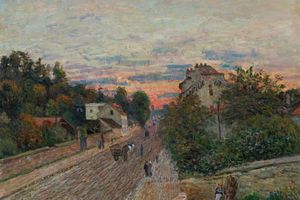Coucher De Soleil, La Route De Versailles à Chavilles （日落，从凡尔赛到查维尔的路）