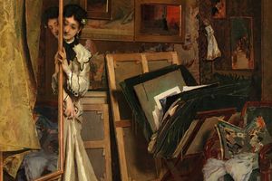 The Psyché (My Studio)（活动穿衣镜（我的工作室））