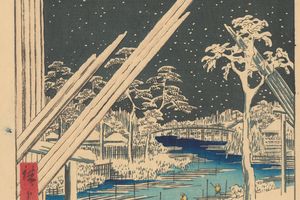 深川； 伐木场（木场）（Fukagawa; Timberyard(kiba)）