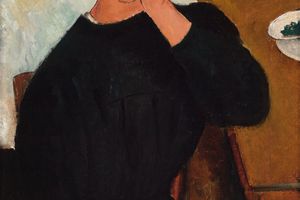 Elvira Resting at a Table（埃尔维拉在桌边休息）