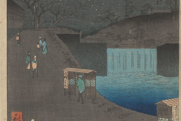 青井山，虎门外（青坂）（Tora-no-mon-gai; Aoi Hill, Outside the Tiger Gate[Tora-no-mon](Aoizaka)）