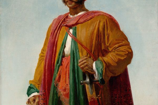 “印第安人肖像”研究(Study for 'Portrait of an Indian' )