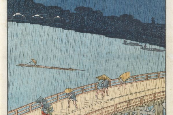 大桥和阿竹的骤雨（Sudden Shower Over Ohashi Bridge and Atake）