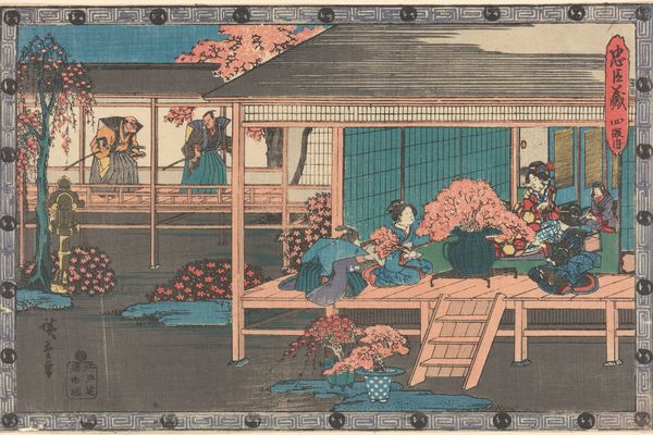 两个浪人看着吉原（Two Ronin Looking into Yoshiwara）