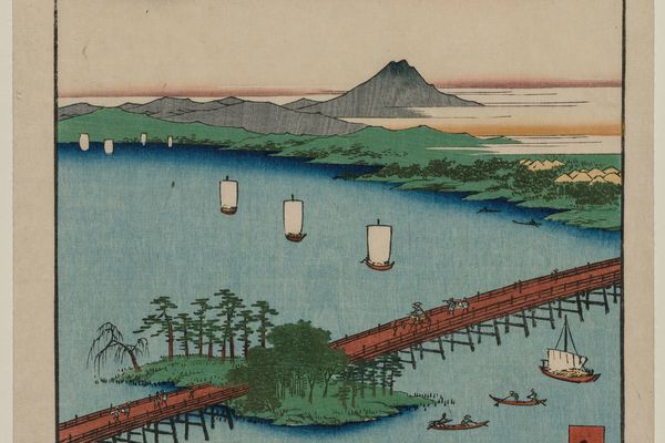 濑田的晚霞，来自近江八景系列（Evening Glow at Seta, from the series Eight Views of ōmi）