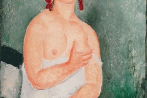 Young Woman In A Shirt, 1918（一名穿着衬衫的年轻女子，1918年）