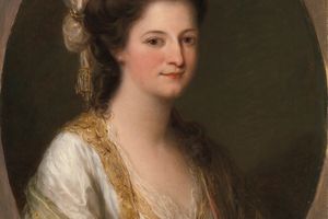 传统上被称为赫维女士的女性肖像(Portrait of a woman, traditionally identified as Lady Hervey )
