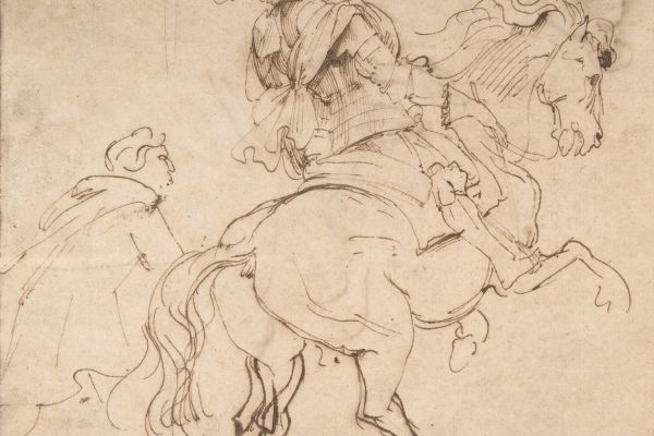 阿伦伯格伯爵阿尔伯特·德·利尼的肖像(Study for an Equestrian Portrait, Possibly that of Albert de Ligne, Count of Arenberg )