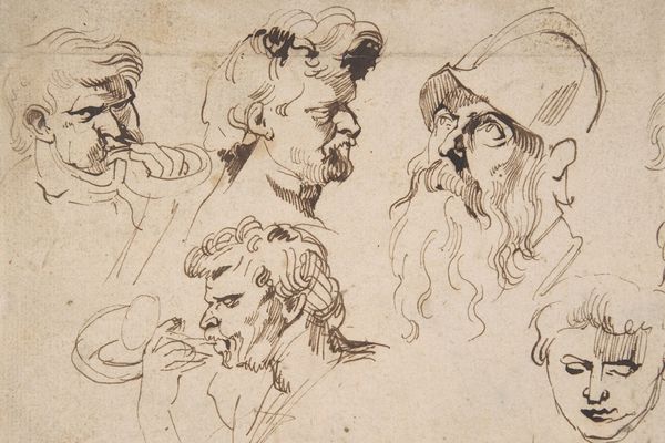 头的习作(Sheet of Studies of Heads )