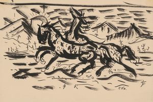 奔马(Galloping horses )