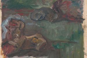 两只躺着的狗(Two Reclining Dogs )