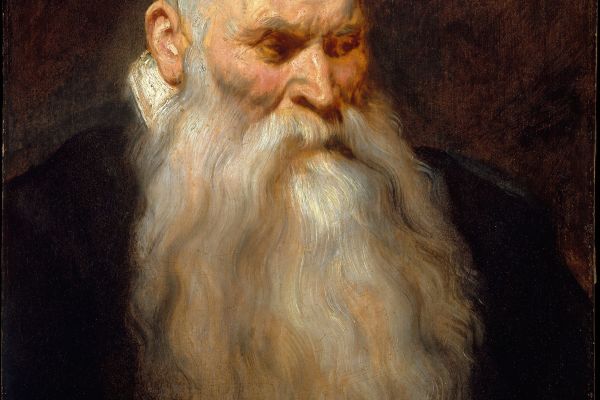 一位留着白胡子的老人的头(Study Head of an Old Man with a White Beard )