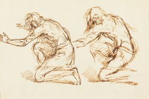 两个跪着的人物(Two Kneeling Figures)