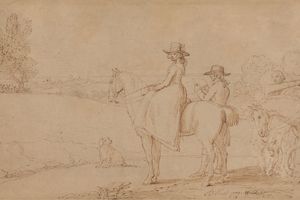 一位艺术家在温莎公园素描(An Artist Sketching in Windsor Park )
