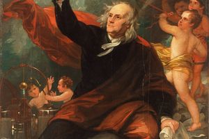 本杰明富兰克林从天空中汲取电能(Benjamin Franklin Drawing Electricity from the Sky)