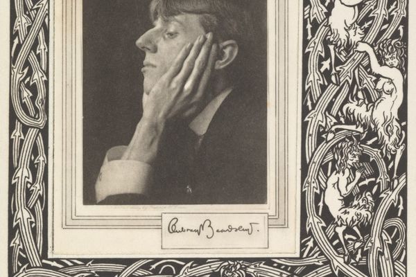 奥布里比尔兹利的怪诞肖像卷首(Grotesques by Aubrey Beardsley. Portrait Frontispiece )