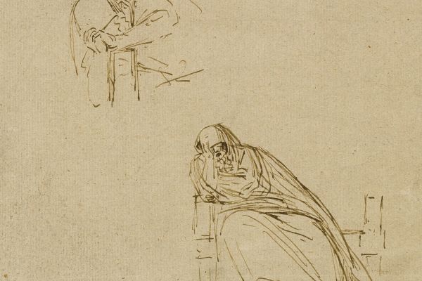 两个哭泣的女人的素描(Two Sketches of a Weeping Woman)