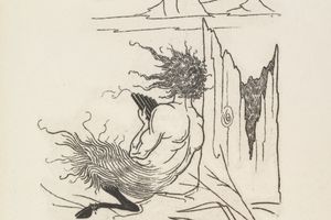 奥布里·比尔兹利的怪诞作品 6(Grotesques by Aubrey Beardsley 6 )