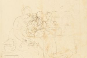 家庭组草图(Sketch for a Family Group)