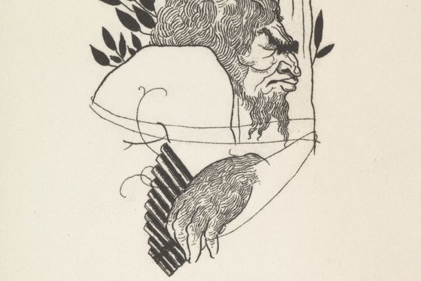 奥布里·比尔兹利的怪诞作品 7(Grotesques by Aubrey Beardsley 7 )