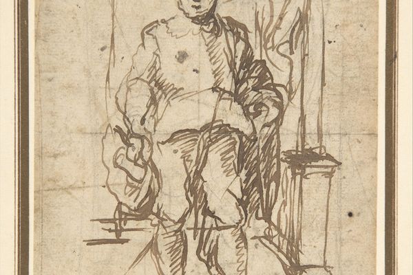 站在男性图;为肖像而学习（Standing Male Figure; Study for a Portrait ）