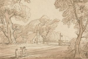 在温莎森林的道路街景(Road Scene in Windsor Forest)