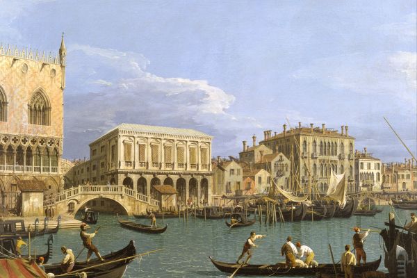 威尼斯，威尼斯(View of the Riva degli Schiavoni, Venice)