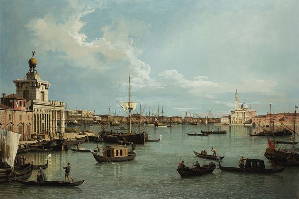 威尼斯，来自朱德加运河的圣马可大教堂(Venice, the Bacino di San Marco from the Canale della Giudecca )