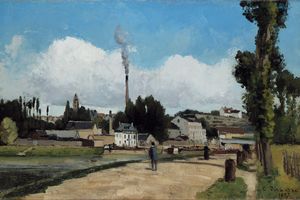蓬图瓦兹河岸（蓬图瓦兹河岸）(Bords de l'Oise a Pontoise (Banks of the Oise at Pontoise))