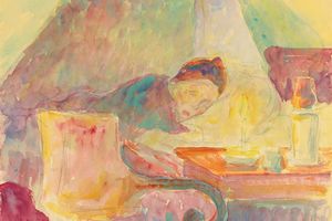 艺术家的母亲在床上(La Mère De L'artiste Au Lit)