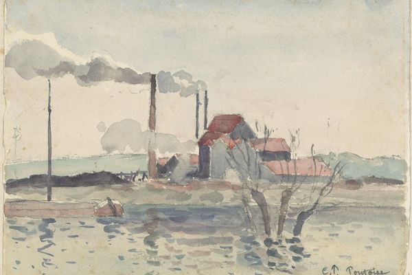 蓬图瓦兹瓦兹的工厂(Factory on the Oise at Pontoise )