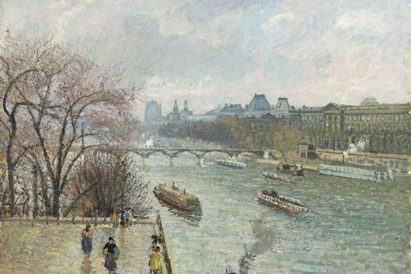 卢浮宫，下午阴雨天气(The Louvre,Afternoon Rainy Weather )