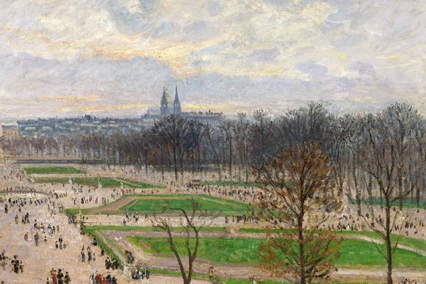 冬天下午的杜伊勒里花园(The Garden of the Tuileries on a Winter Afternoon )