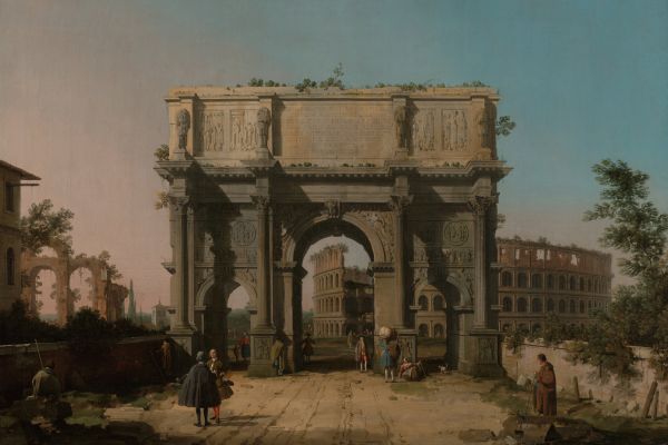 君士坦丁拱门与罗马斗兽场(View of the Arch of Constantine with the Colosseum)