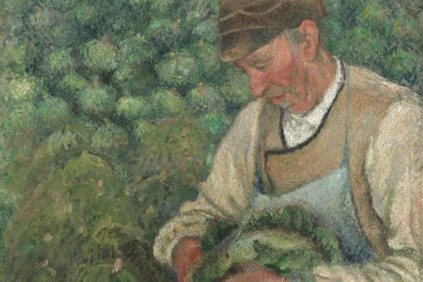 花园里的老农民带着卷心菜(The Gardener - Old Peasant with Cabbage )