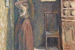 年轻的农妇在梳头(Jeune Paysanne Se Coiffant )