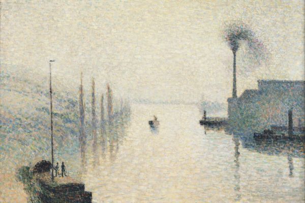 拉克鲁瓦岛，鲁昂（雾的影响）(L'Ile Lacroix, Rouen (The Effect of Fog))