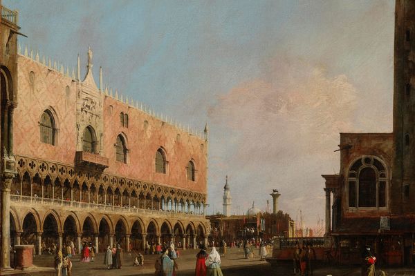 圣马可广场的看(View of the Piazzetta San Marco Looking South )