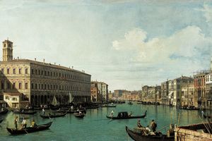 从里亚尔托大桥看大运河(Le Grand Canal, vu du pont du Rialto )