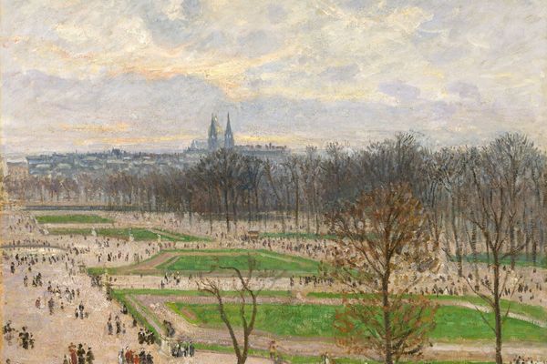 冬天下午的杜伊勒里花园(The Garden of the Tuileries on a Winter Afternoon )