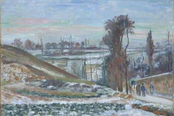 冬宫附近的雪景(Snowy Landscape near l'Hermitage )