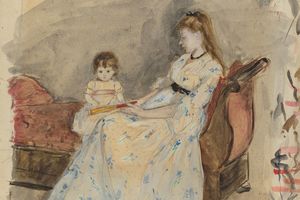 艺术家的妹妹埃德玛和她的女儿珍妮（The Artist's Sister,Edma With Her Daughter Jeanne ）