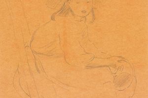 坐在梯子上的女孩（Jeune Fille Assis Sur Une échelle）