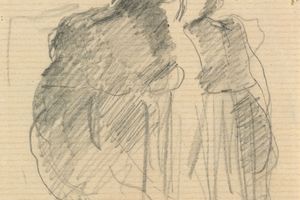 为“穿绿色外套的年轻女孩”而学习（Study for 'Young Girl in a Green Coat' ）